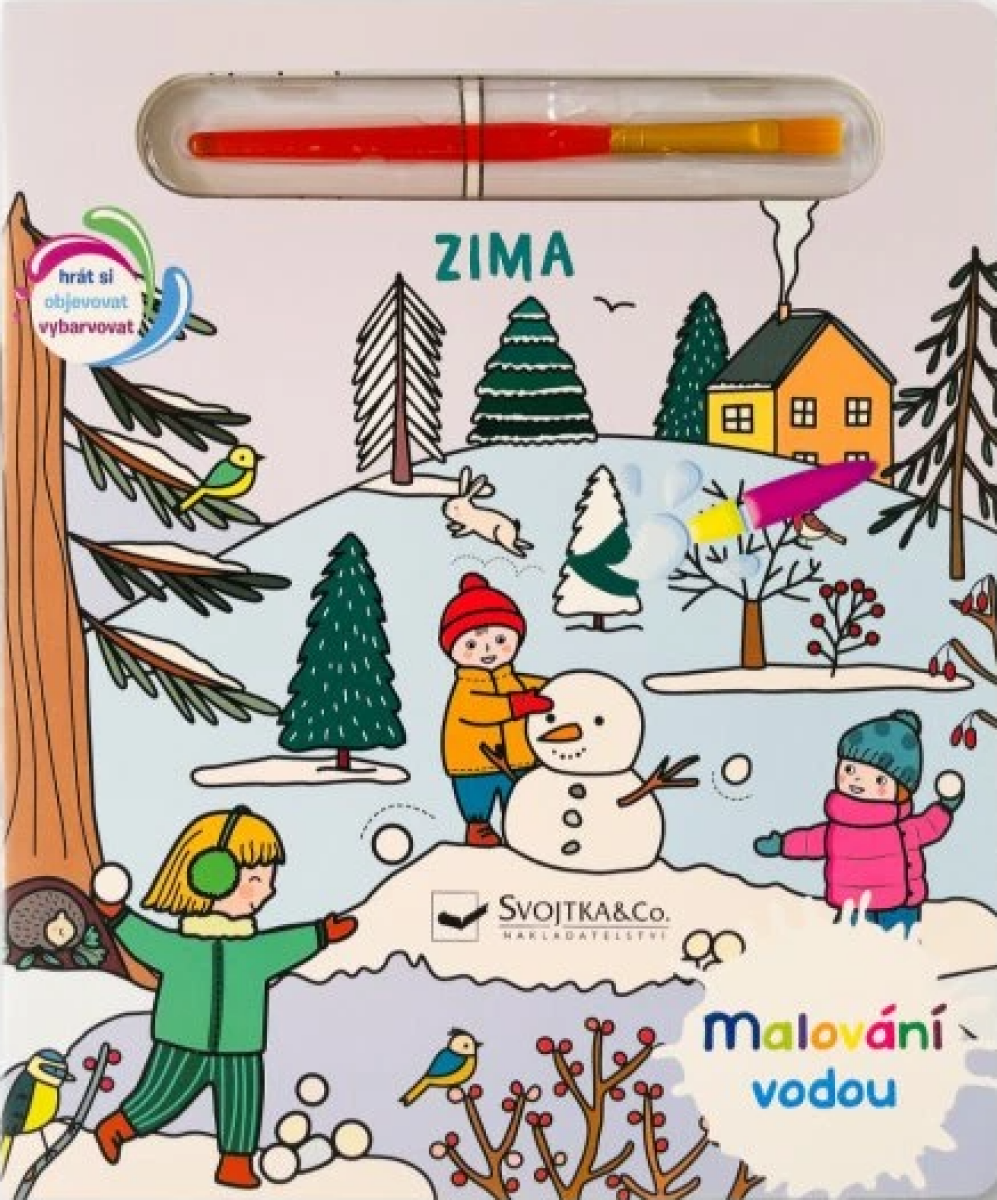 Malování vodou: Zima - kniha z kategorie Omalovánky