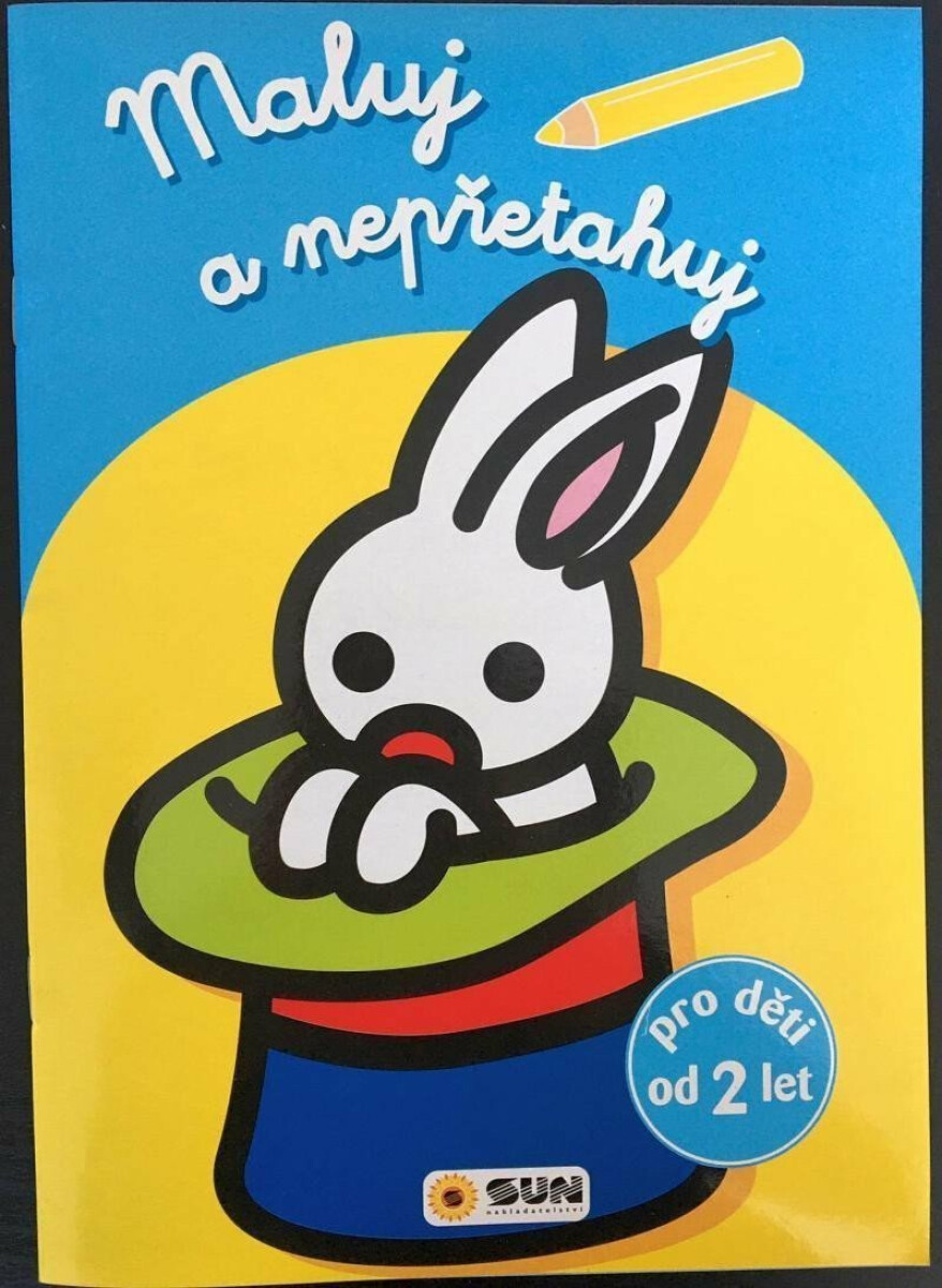Maluj a nepřetahuj - sv.modrá, králik v klobouku