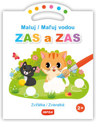 Maluj/Maľuj vodou ZAS a ZAS Zvířátka/Zvieratká - kniha z kategorie Omalovánky
