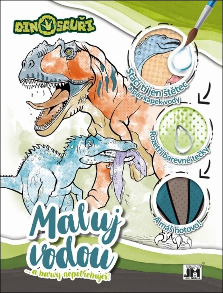Maluj vodou a barvy nepotřebuješ Dinosauři