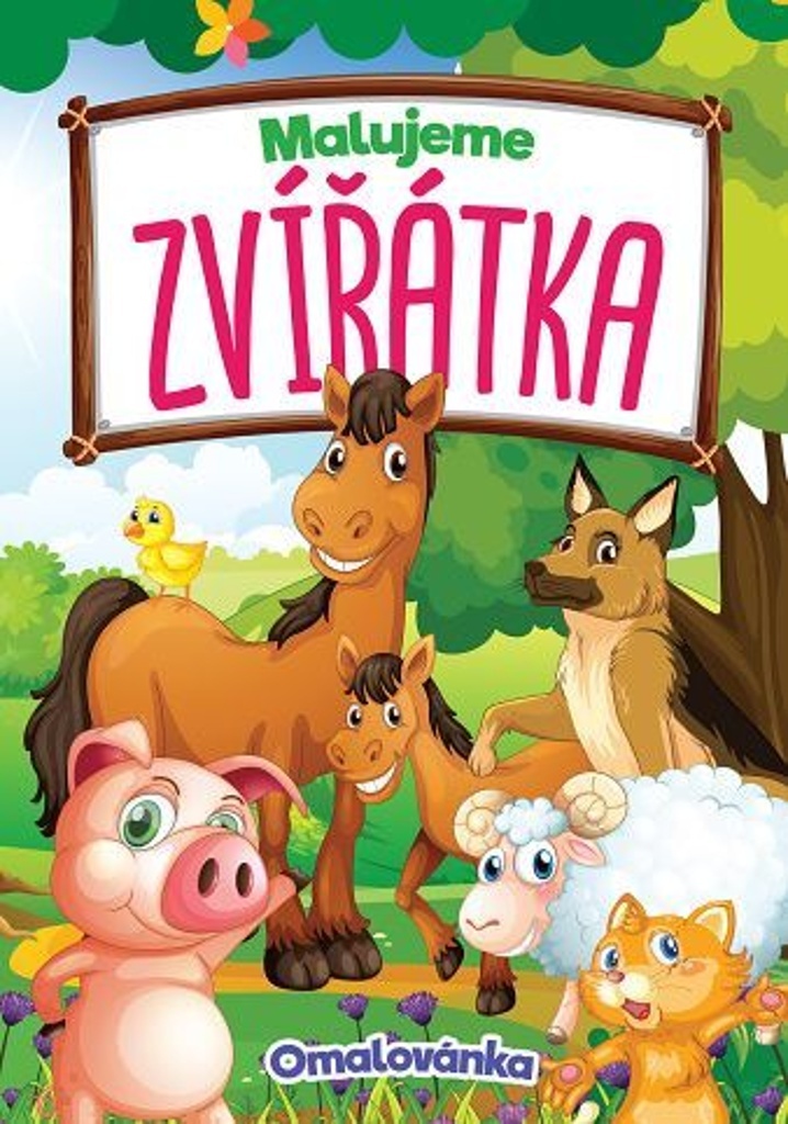 Malujeme zvířátka Omalovánka