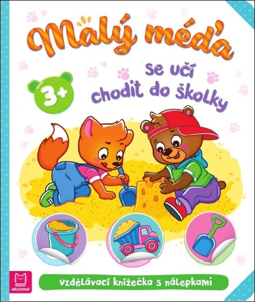 Malý méďa se učí chodit do školky