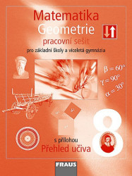 Matematika 8 Geometrie Pracovní sešit (Pro záklandí školy a víceletá gymnázia s přílohou Přehled učiva) - kniha z kategorie 2. stupeň