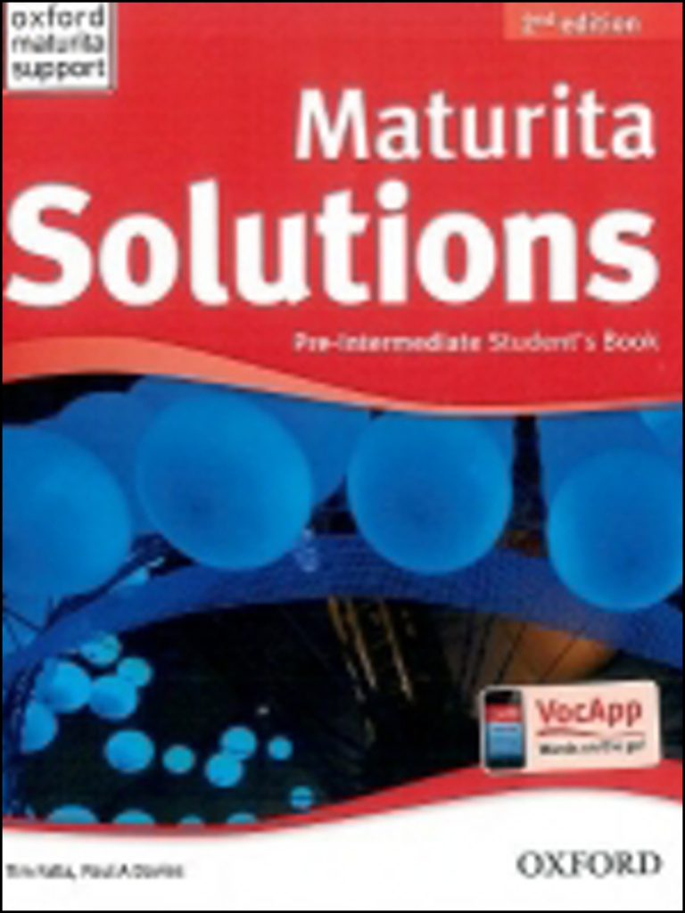 Maturita Solutions Pre-Intermediate Student´s Book Czech Edition (2nd Edition)