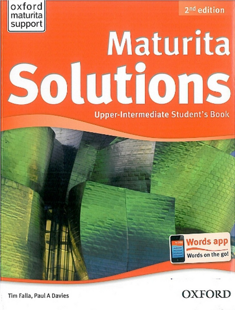 Maturita Solutions Upper-intermediate Student's Book Czech Edition (2nd Edition)