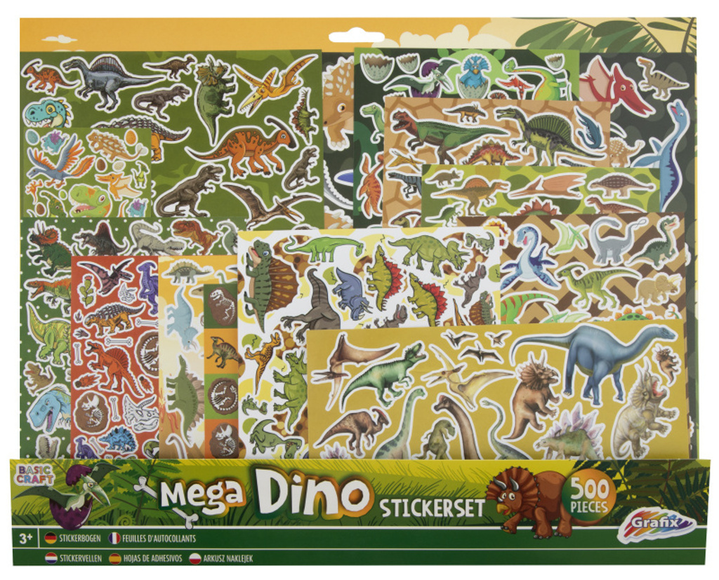 Mega set samolepek Dino