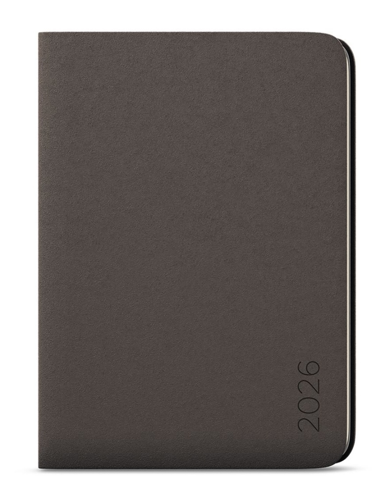 Měsíční diář 2026 s notesem DiNo B5 šedá