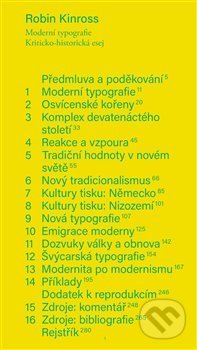 Moderní typografie (Kriticko-historická esej)