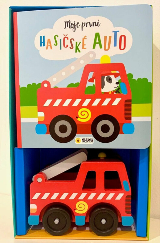 Moje první Hasičské auto - Dárkový box kniha s hračkou