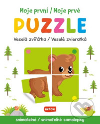 Moje první/Moje prvé puzzle Veselá zvířátka/Veselé zvieratká