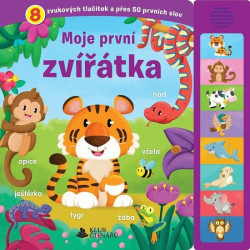 Moje první zvířátka (8 zvukových tlačítek a přes 50 prvních slov) - kniha z kategorie Naučné knihy