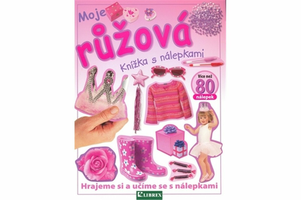 Moje růžová knížka s nálepkami