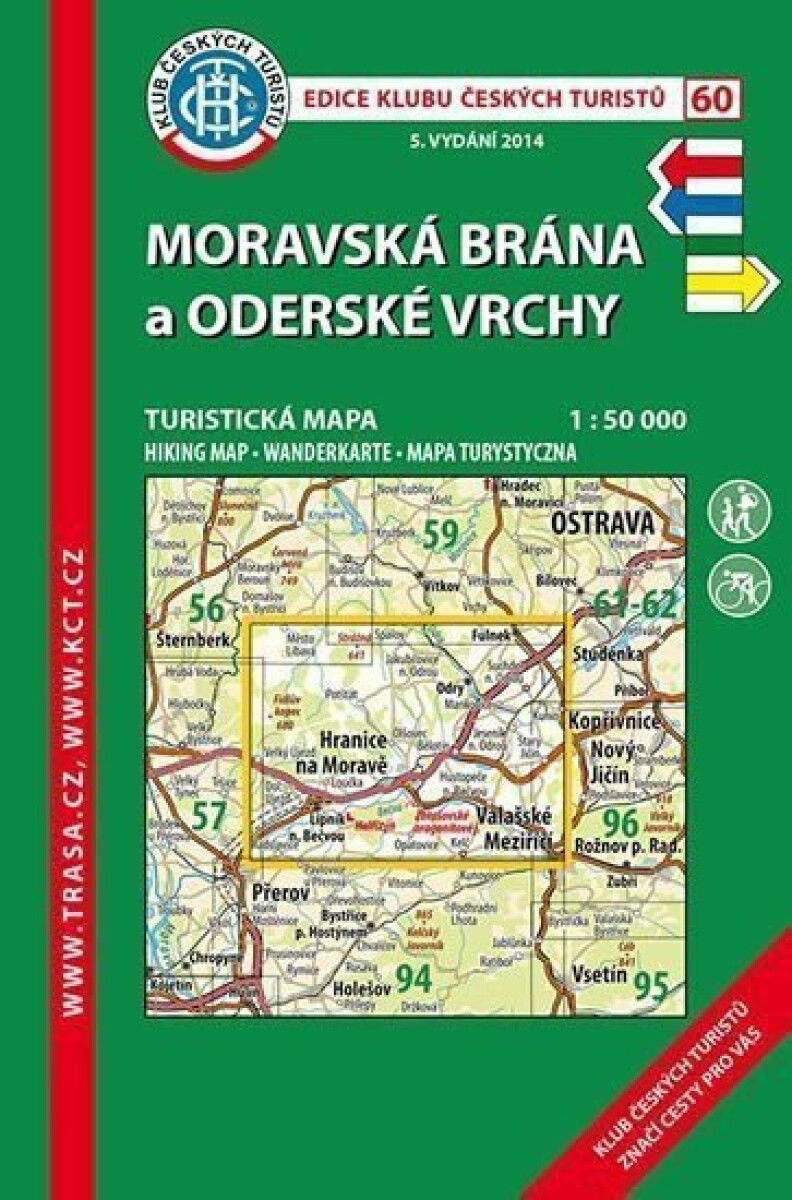 Moravská brána a Oderské vrchy 1:50 000 (Turistická mapa) - kniha z kategorie Mapy