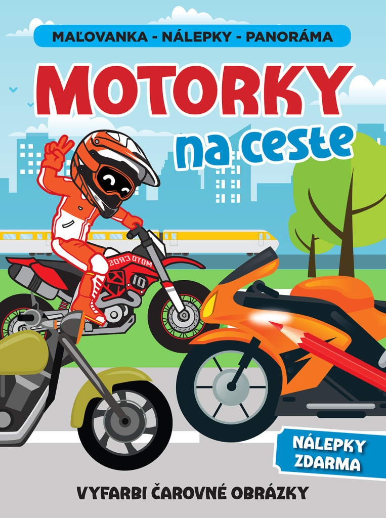 Motorky na ceste panoráma