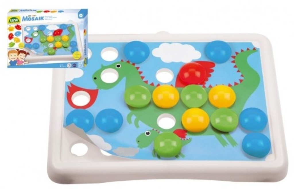 Mozaika klobouček 36 ks + 7 ks předlohy pro nejmenší