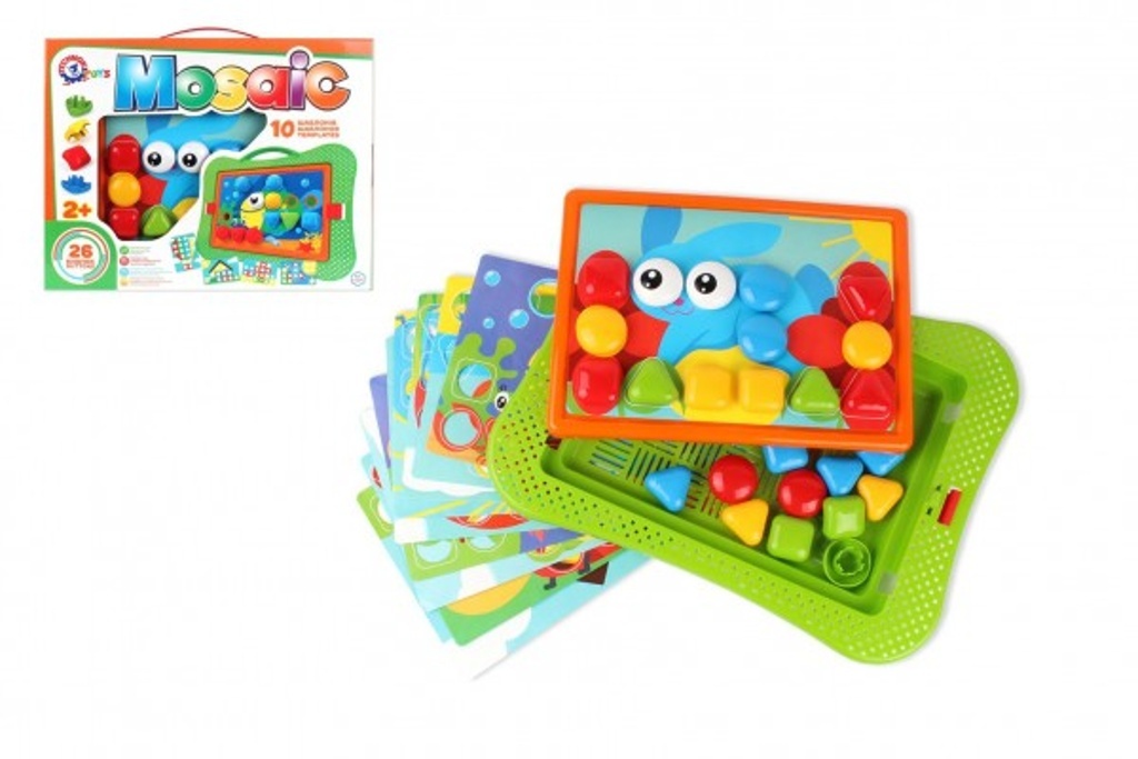 Mozaika klobouček hladký 26 ks + 10 ks šablony