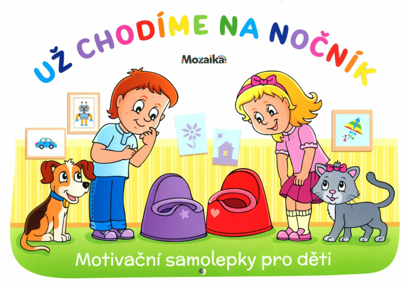 Mozaika-Motivační samolepky pro děti - Už chodíme na nočník