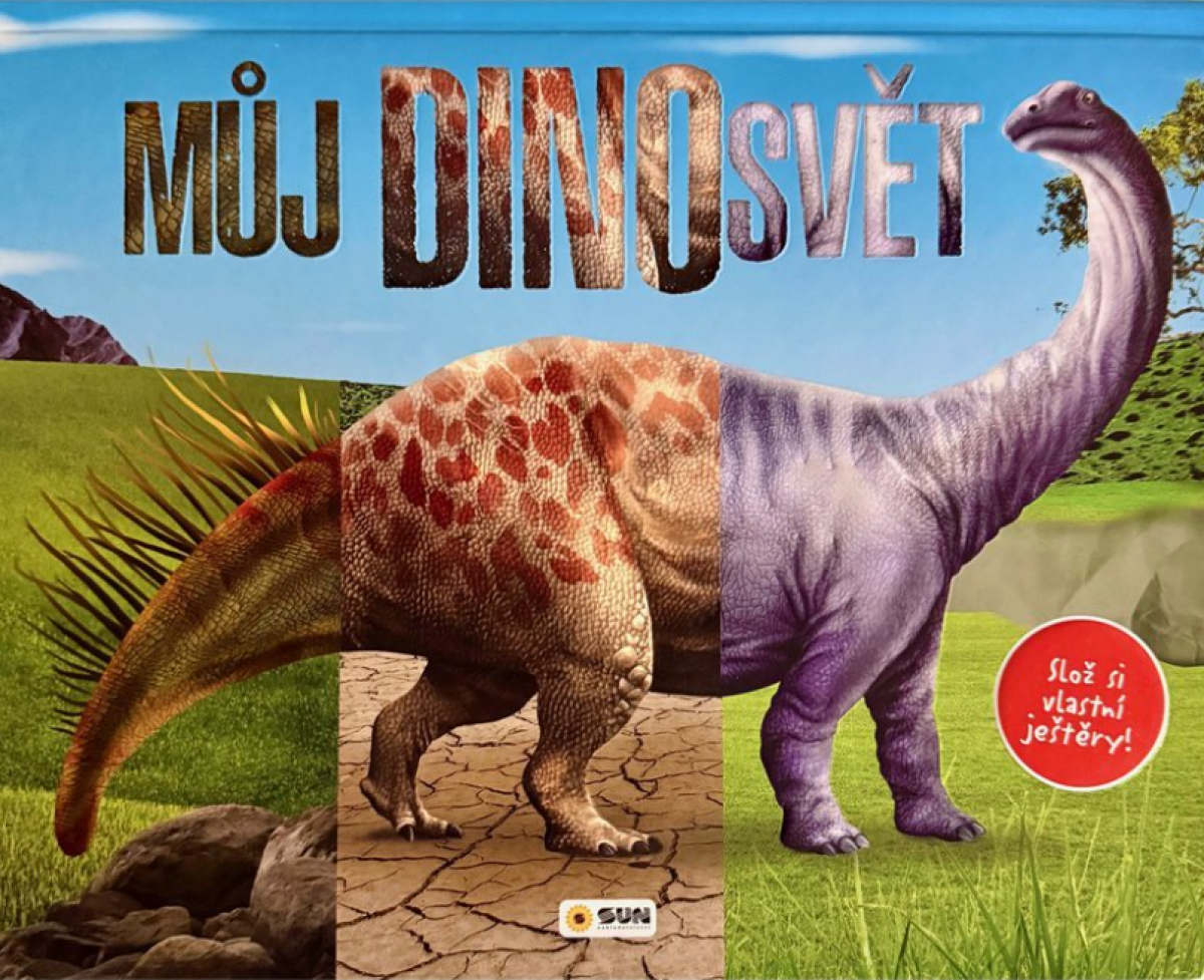 Můj DINO Svět - Slož si vlastní ještěry - XL Kniha