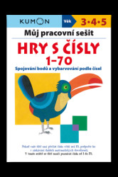Můj pracovní sešit: Hry s čísly 1-70 (Spojování bodů a vybarvovaní podle čísel) - kniha z kategorie Omalovánky