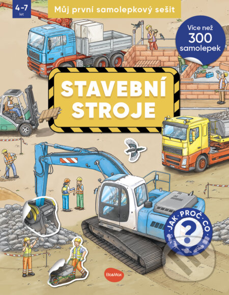 Můj první samolepkový sešit – Stavební stroje