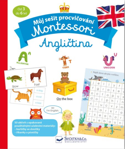 Můj sešit procvičování Montessori Angličtina  Lydie Barusseau - Lydie Barusseau
