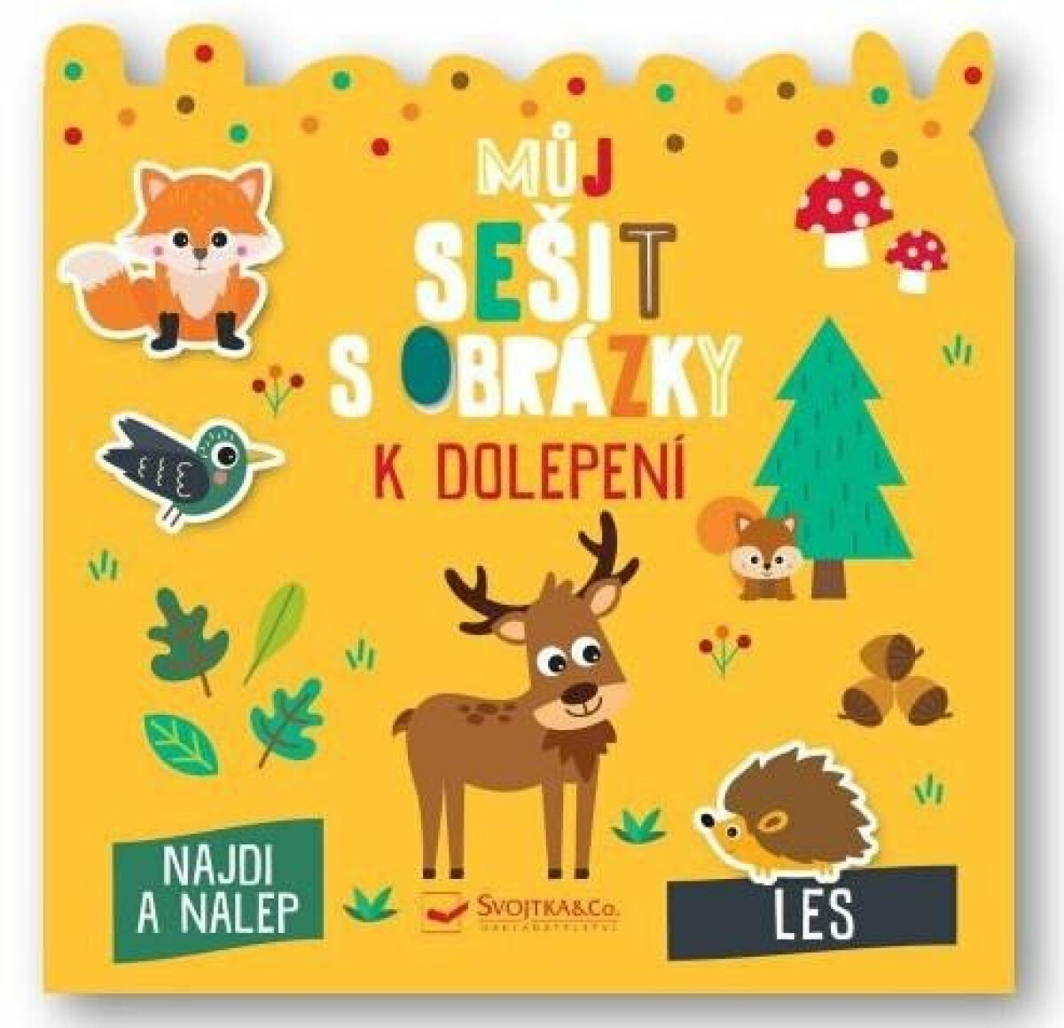 Můj sešit s obrázky k dolepení Les - Carotte et Compagne