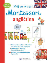 Můj velký sešit Montessori - angličtina - 3 až 6 let Lydie Barusseau