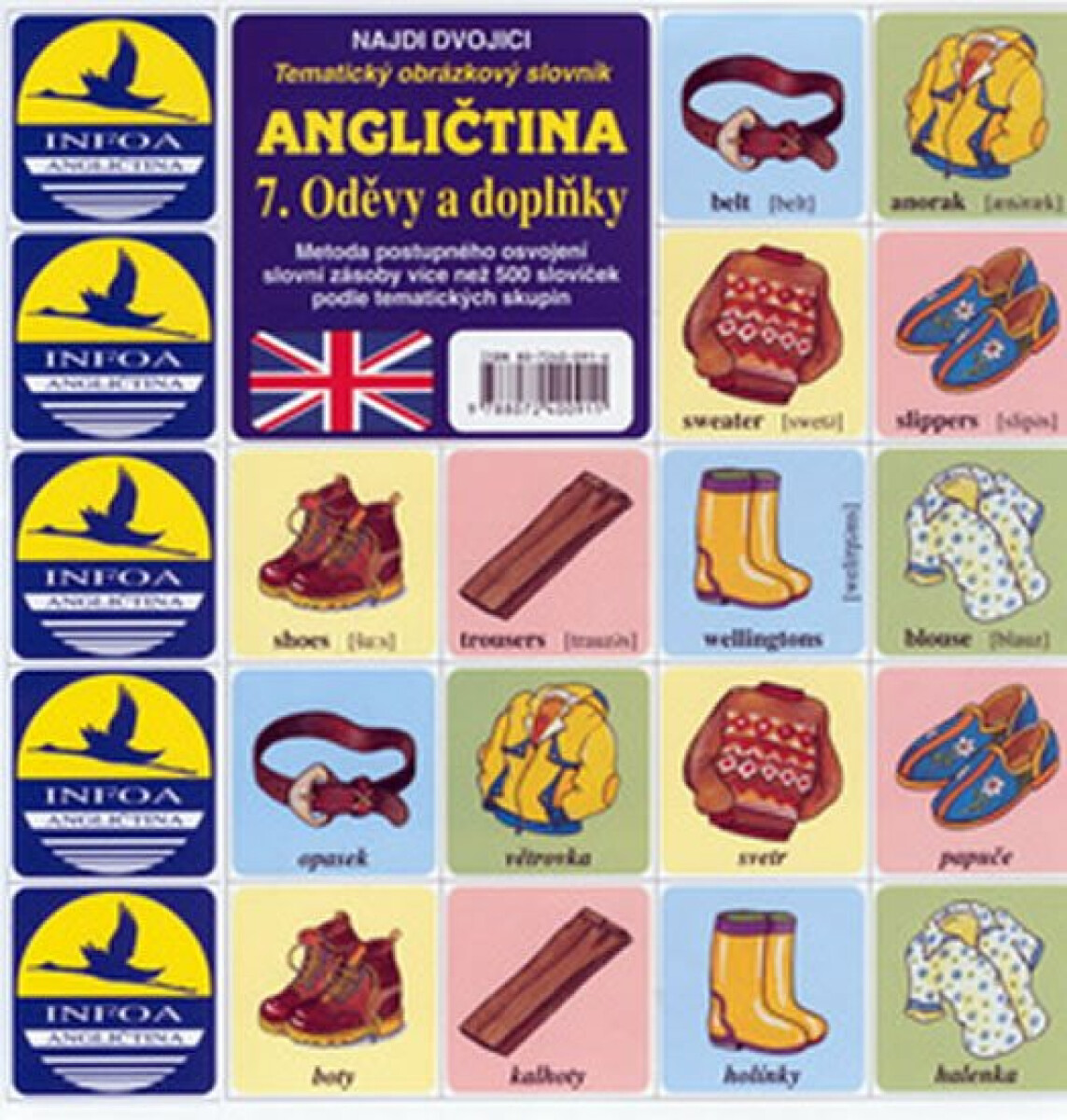 Najdi dvojici - Angličtina - 7. Oděvy a doplňky