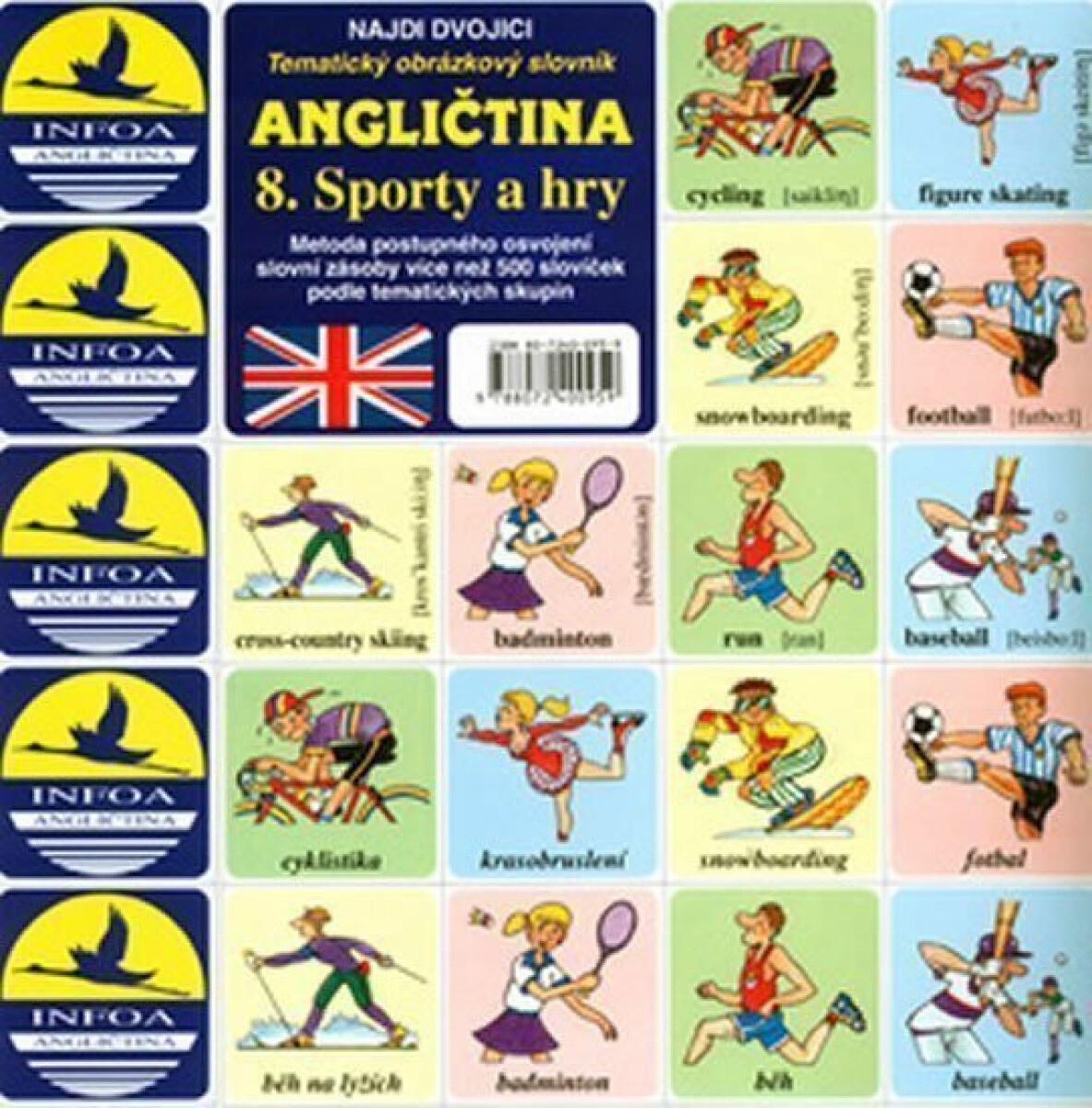 Najdi dvojici - Angličtina - 8. Sporty a hry