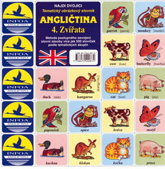 Najdi dvojici - Angličtina - Zvířata