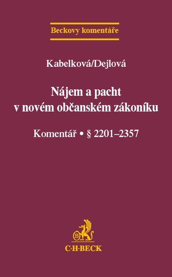 Nájem a pacht v novém občanském zákoníku