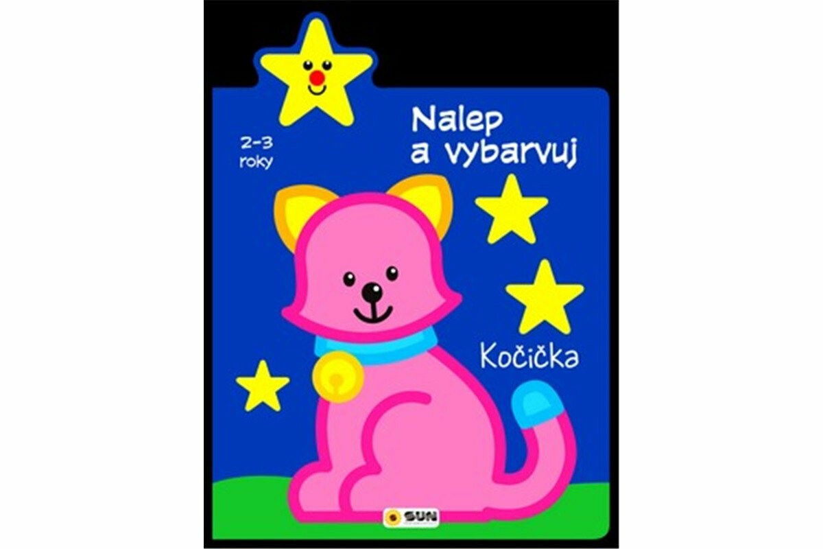 Nalep a vybarvuj - Kočička - 2-3 roky
