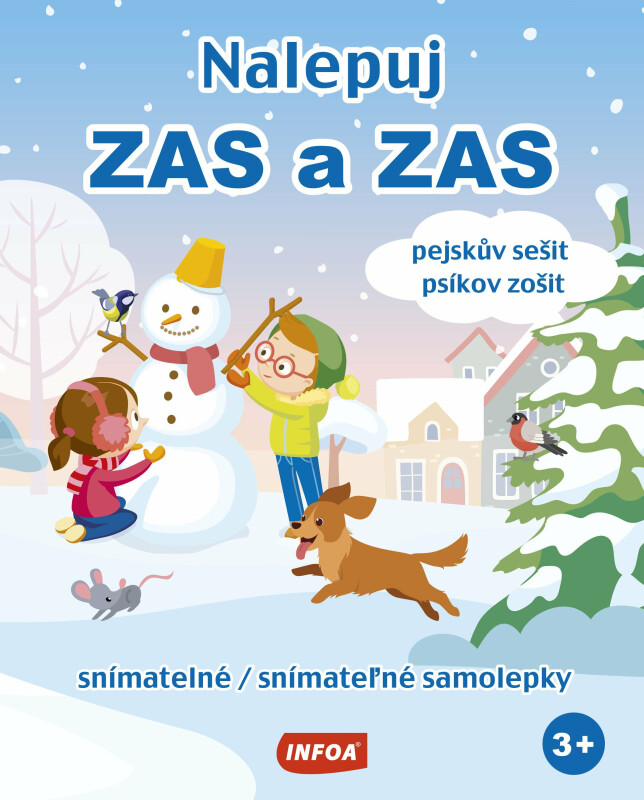 Nalepuj zas a zas - pejskův sešit - snímatelné samolepky