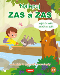 Nalepuj ZAS a ZAS zajíčkův sešit/zajačikov zošit (snímatelné/snímateľné samolepky) - kniha z kategorie Samolepky