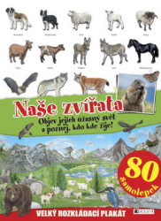 Naše zvířata (velký rozkládací plakát) - kniha z kategorie Pro děti