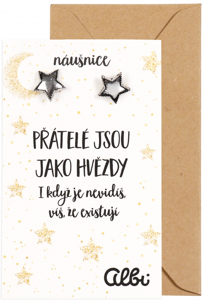 Náušnice - Děkuji