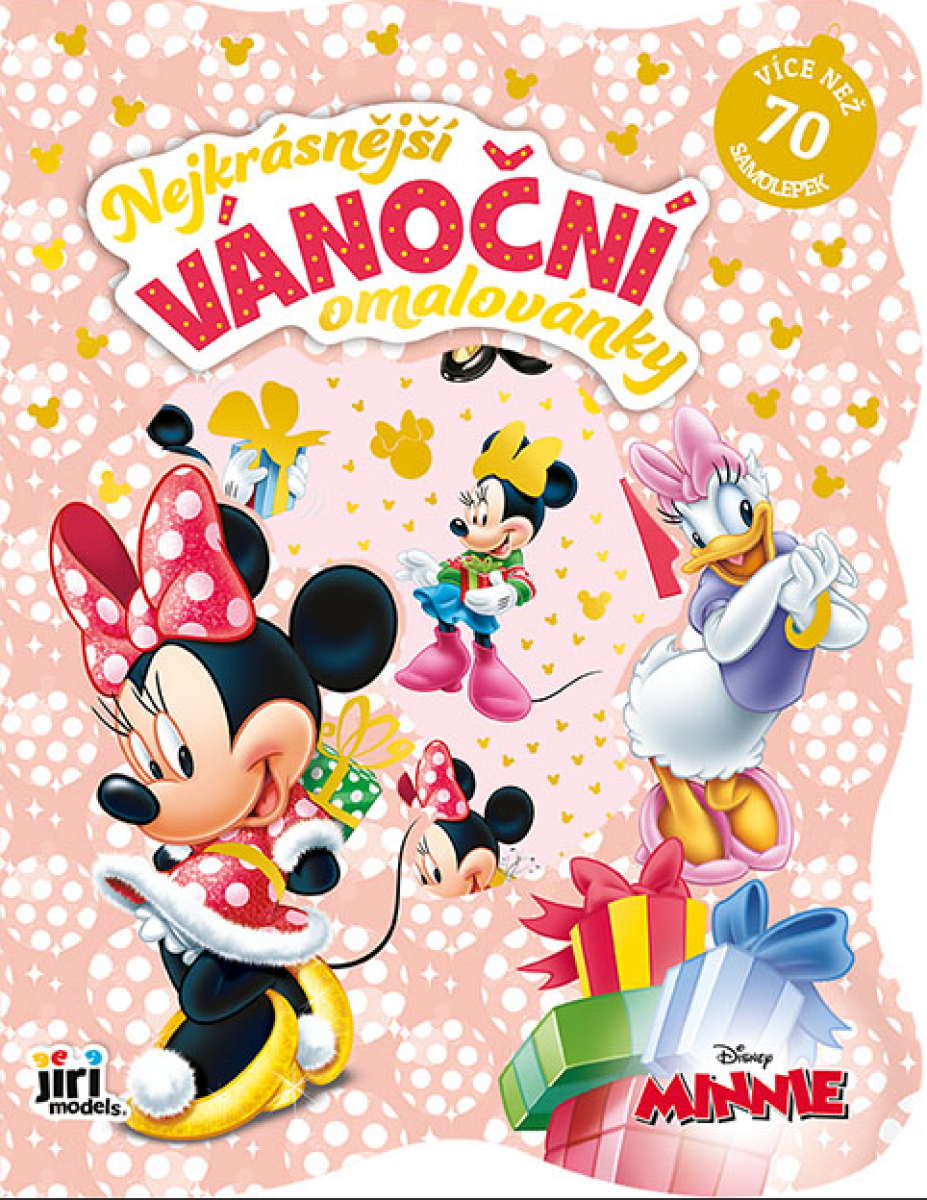Nejkrásnější vánoční omalovánky se samolepkami: Minnie