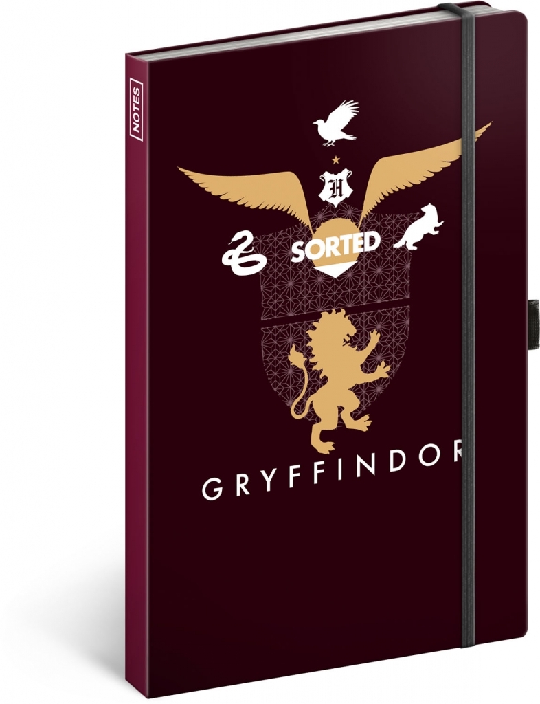 Notes Harry Potter Gryffindor linkovaný