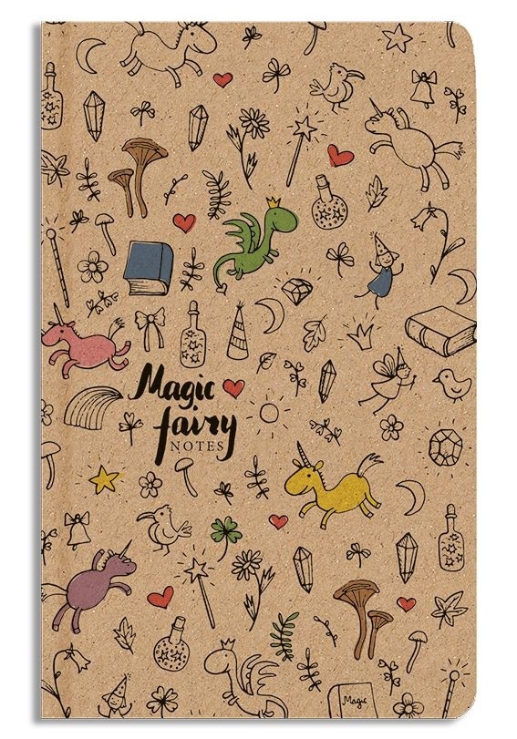 Notes linkovaný A5 kraft Kouzelný