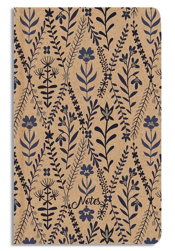 Notes linkovaný A5 kraft Modrotisk