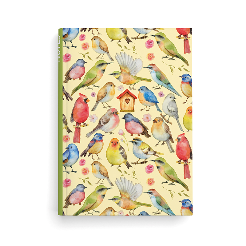 Notes linkovaný A5 lamino Ptáčci