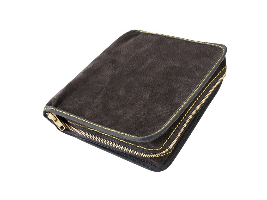 Obal na knihu se zipem D33 Hnědá tmavá