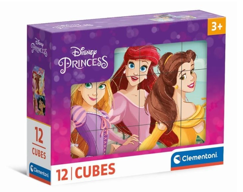 Obrázkové kostky Disney princezny 12 kostek