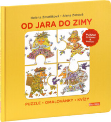 Od jara do zimy (puzzle, skládanky a básničky) (Puzzle, omalovánky, kvízy) - kniha z kategorie Pro děti