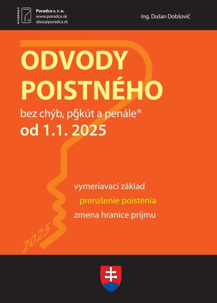 Odvody poistného od 1. 1. 2025