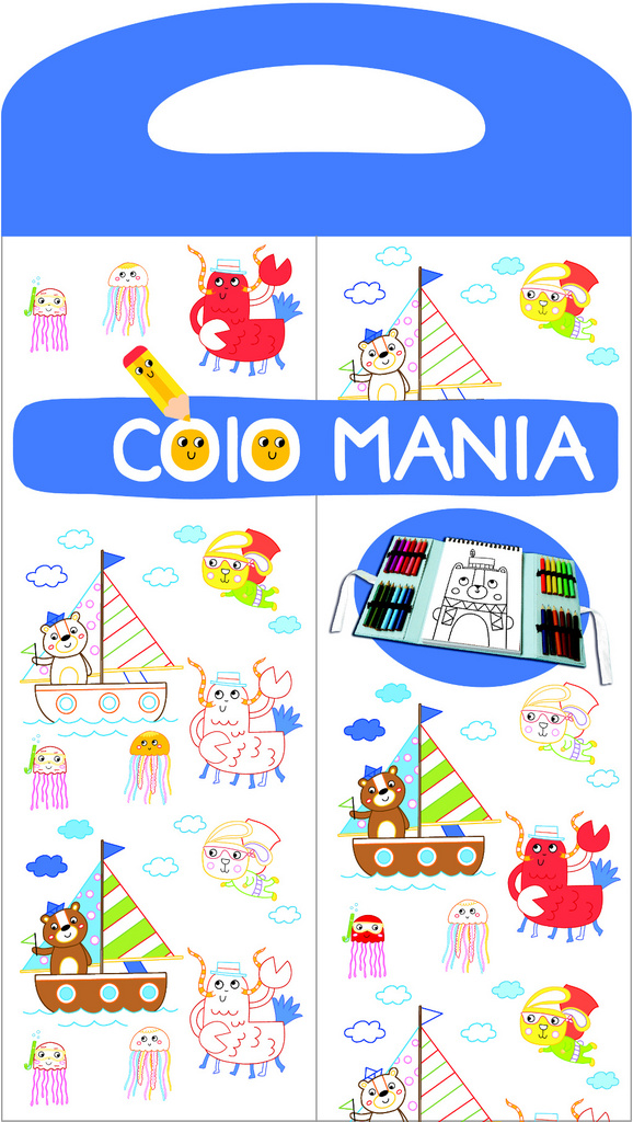 Omalovánka Colomania modrá