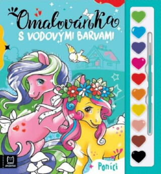 Omalovánka s vodovými barvami Poníci