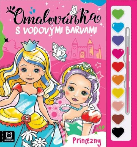Omalovánka s vodovými barvami Princezny - Anna Podgórska, Sylwia Filipczak