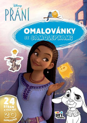 Omalovánky A4 se samolepkami Přání - kniha z kategorie Omalovánky