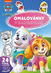 Omalovánky se samolepkami Tlapková patrola - kniha z kategorie Omalovánky